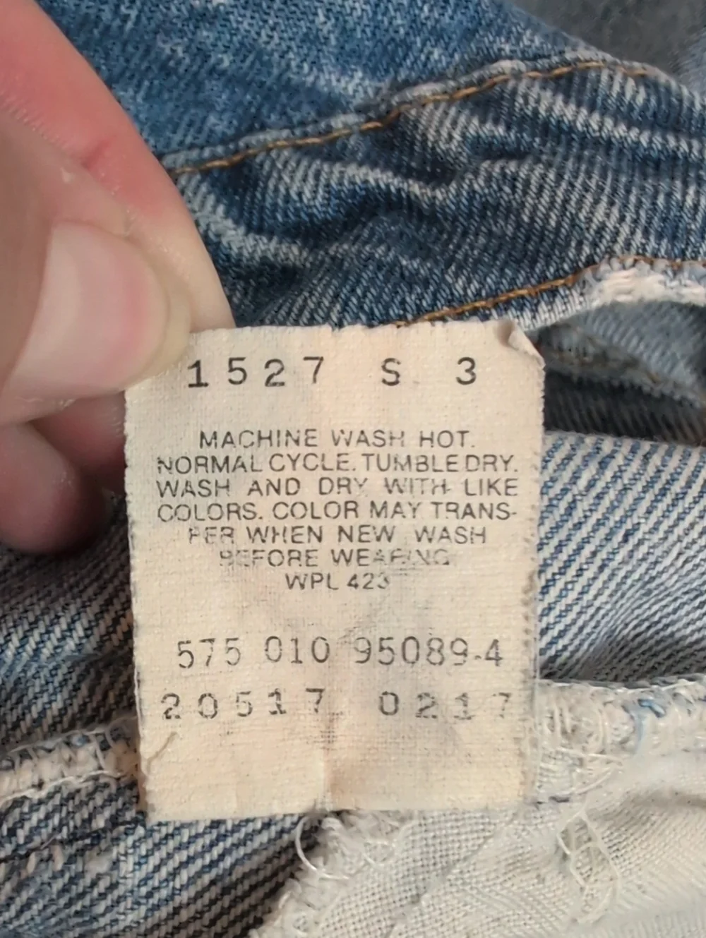 Vintage Levi's Orange Tab Denim Jeans Mens size 32 Waist 33 Length